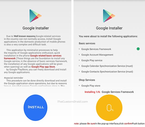 Descargue Google Installer v2 e instale Google Apps