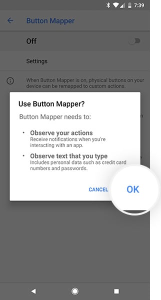 Cambiar la acción Active Edge Squeeze usando Button Mapper-1
