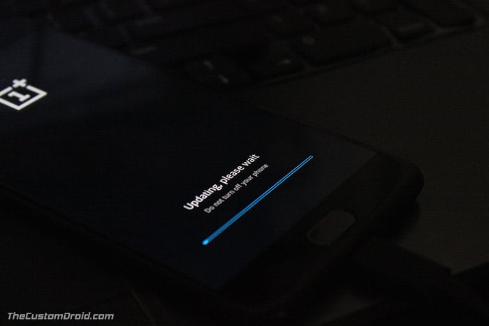 Carga lateral de ADB para degradar OnePlus 5T Android Oreo