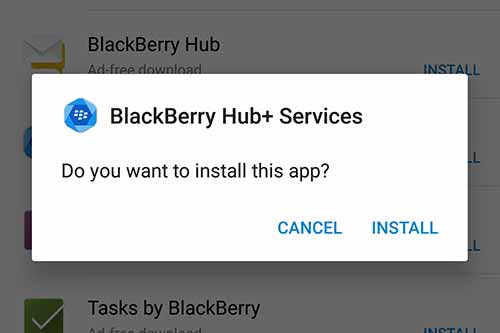 Instalar aplicaciones BlackBerry Priv - Servicios BlackBerry Hub +