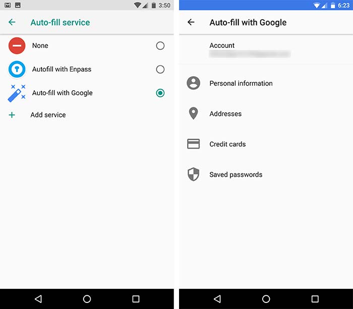 Cómo usar Autocompletar en dispositivos Android Oreo - Captura de pantalla 2