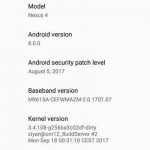 Instale Android Oreo en Nexus 4 usando Unlegacy ROM - Captura de pantalla 1