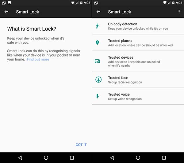 Función Face ID en Android: habilite el bloqueo inteligente