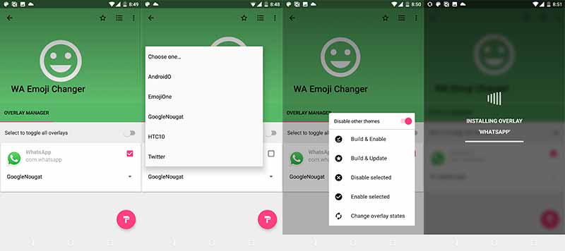 Instale Blob Emojis en WhatsApp usando WA Emoji Changer