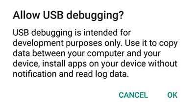 Depuración de USB