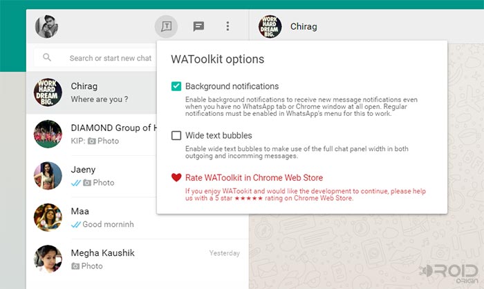 Reflejar WhatsApp usando WAToolkit