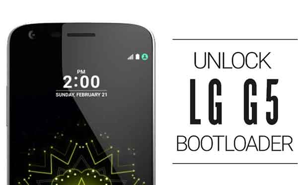 Unlock LG G5 Bootloader