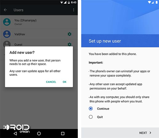Control parental en Android Agregar perfil adicional