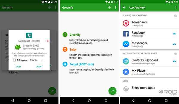 Instalar y configurar la aplicación de Android Greenify