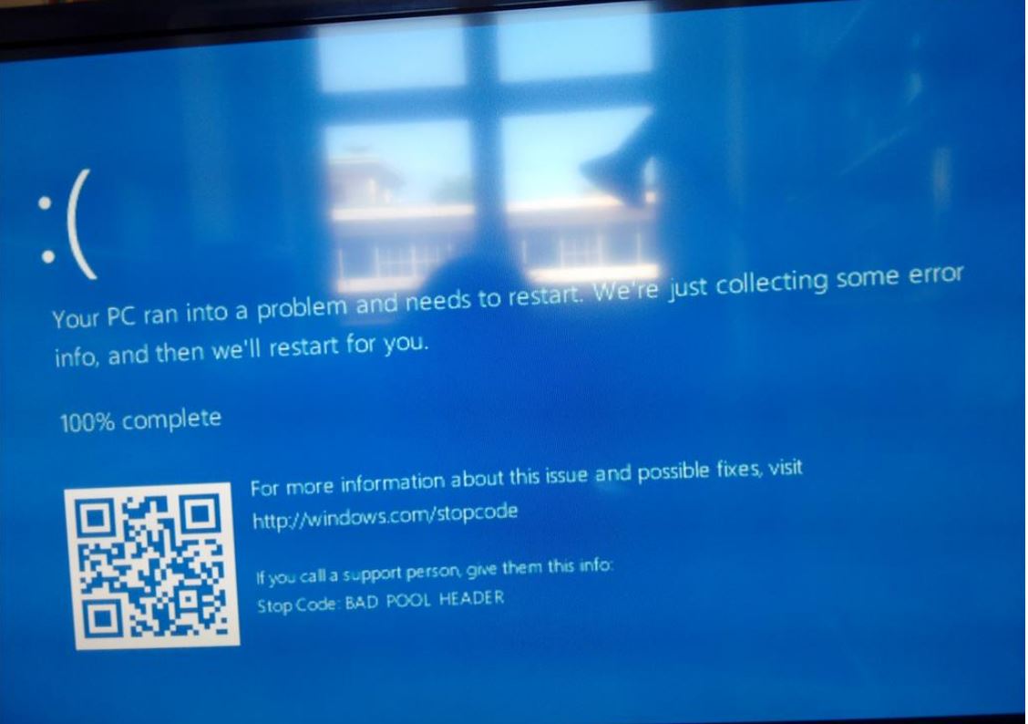 [Solved] Errores BSOD Windows 10 BAD_POOL_HEADER