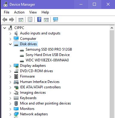 Verifique que su PC tenga SSD a través del Administrador de dispositivos