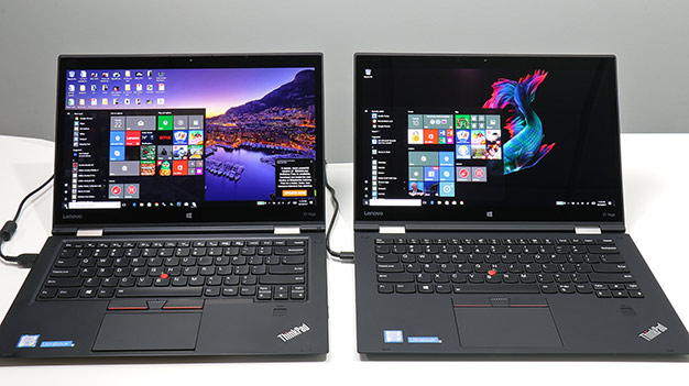 ThinkPad X1 Yoga Gen1 y Gen2 en paralelo