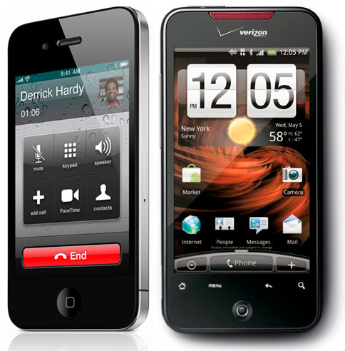 iPhone 4 contra HTC Incredible: enfrentamiento de teléfonos inteligentes