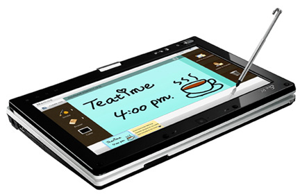 Tablet Netbook Asus Eee PC T91 con pantalla giratoria