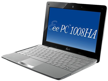 Asus Eee PC 1008HA "Concha" revisión