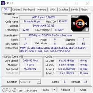 2600x CPU 1