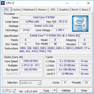 8700k CPU 1