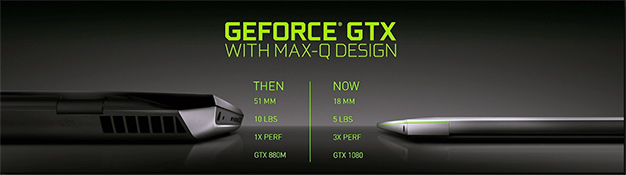 NVIDIA anuncia GeForce GTX con diseño Max-Q para portátiles optimizados para juegos más delgados y ligeros