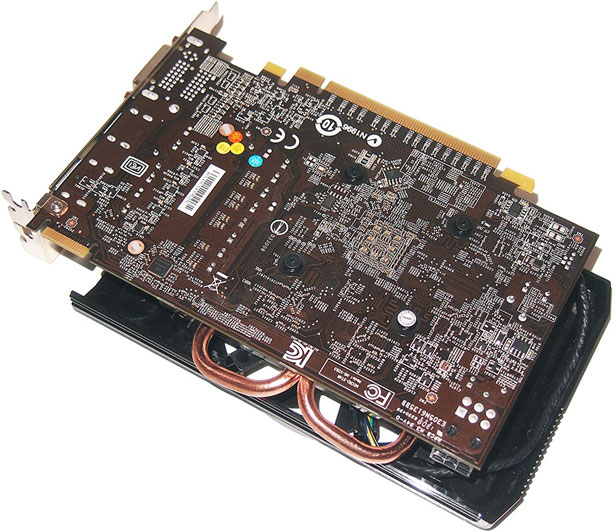 Lado de PCB del MSI Radeon HD 7790