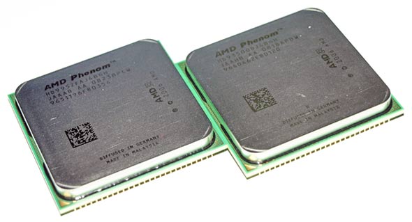 Debut de AMD Phenom X4 9350e y 9950 BE