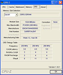 Memoria Super Talent T1000UX2G5 2GB PC2-8000