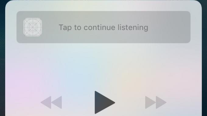 iOS 10 beta Panel de control AirPlay y medios