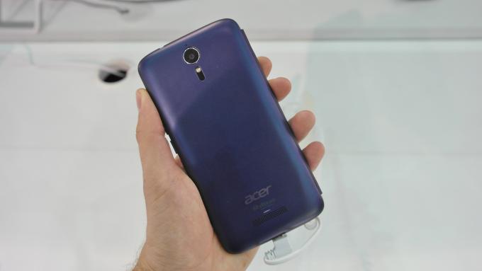 Achterkant van de Acer Liquid Zest Plus-smartphone