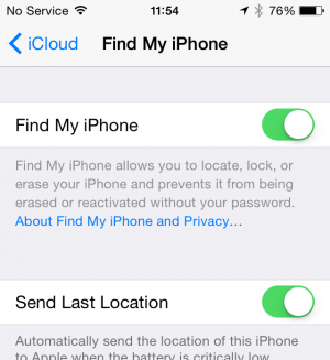 Buscar la última ubicación de envío de mi iPhone en iOS 8
