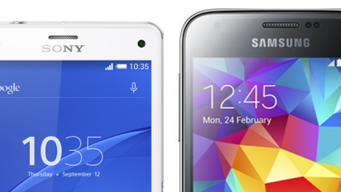 Sony Xperia Z3 Compact vs Samsung Galaxy S5 Mini schermgrootte