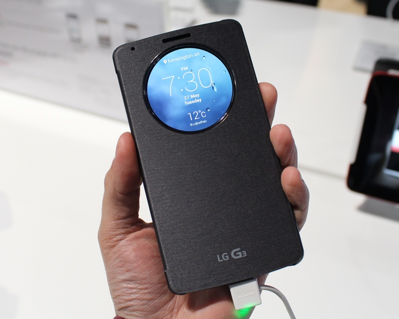 Revisión del estuche LG G3 Quick Circle - manos a la obra: cubiertas abatibles bien