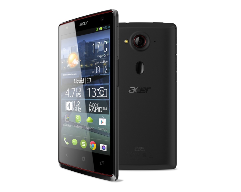 Acer Liquid E3 revelado con flash frontal para adictos a las selfies