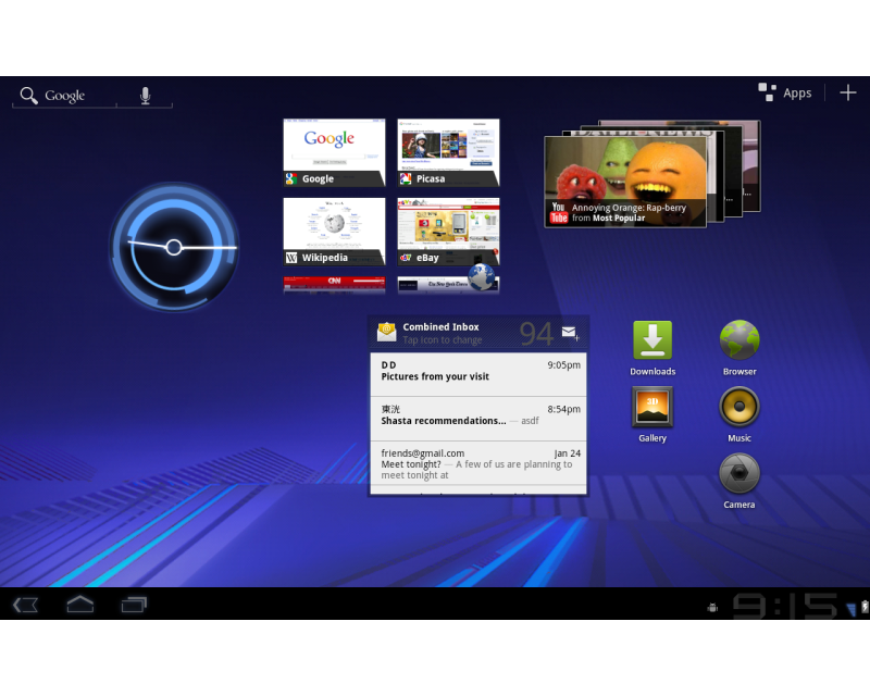 Google lanza oficialmente el sistema operativo Android 3.0 Honeycomb para tabletas