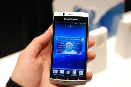 Sony Ericsson Xperia Arc inicio