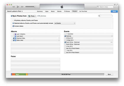 Video's en foto's opslaan in de filmrol op iPad - Mac iTunes