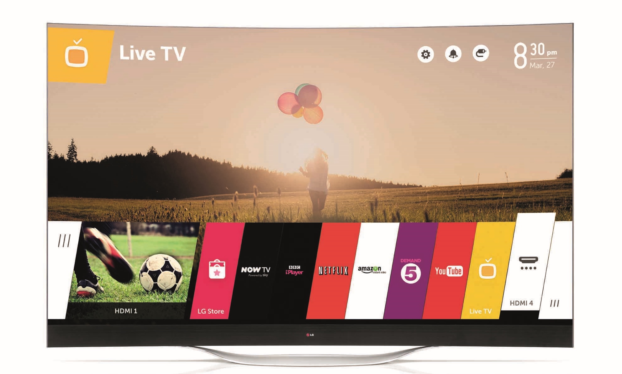 LG lanza el primer televisor OLED 4K curvo del mundo