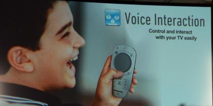 Spraakinteractie Panasonic Smart Viera 2013