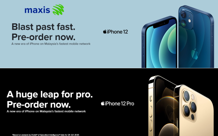 El plan Maxis para iPhone 12 y iPhone 12 Pro Series Zerolution comienza desde 110 RM por mes