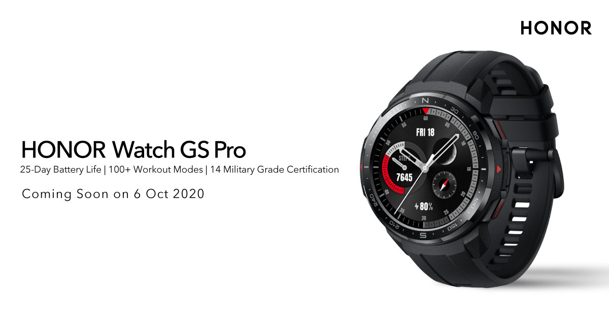 HONOR MagicBook Pro y Watch GS programado para lanzarse el 6 de octubre