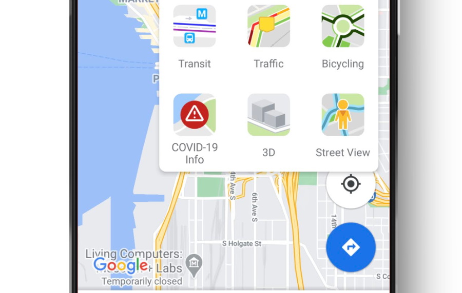 La capa de información COVID-19 ahora disponible en Google Maps