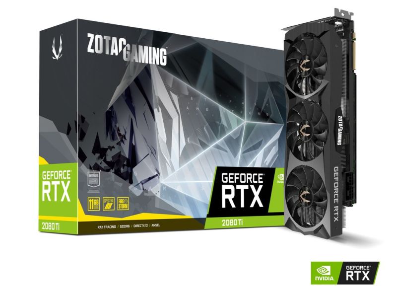 Obtenga un ventilador triple Zotac GeForce RTX 2080 Ti por menos de la mitad de su precio original