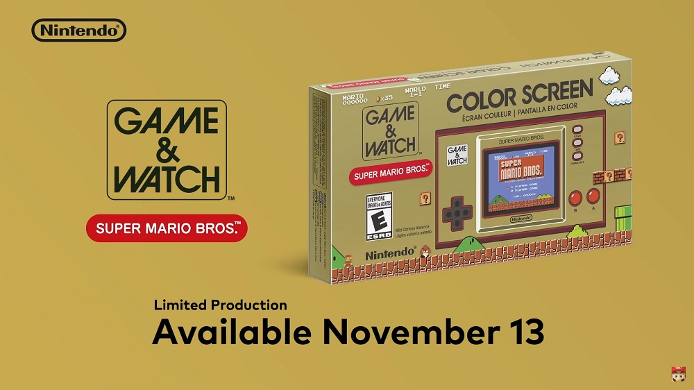 Nintendo lanzará Super Mario Game & Watch el 13 de noviembre