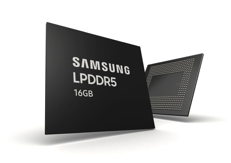 Samsung comienza la producción en masa de RAM LPDDR5 de 10 nm y 16 GB para dispositivos móviles