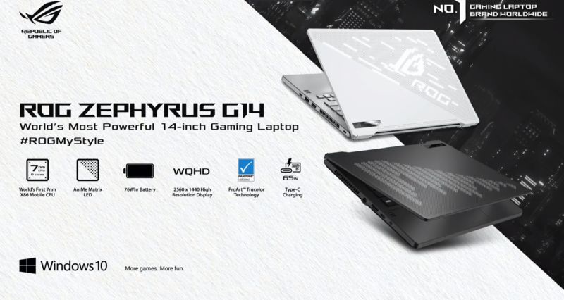 El ASUS ROG Zephyrus G14 de primer nivel con pantalla Full HD de 120Hz estará disponible en septiembre