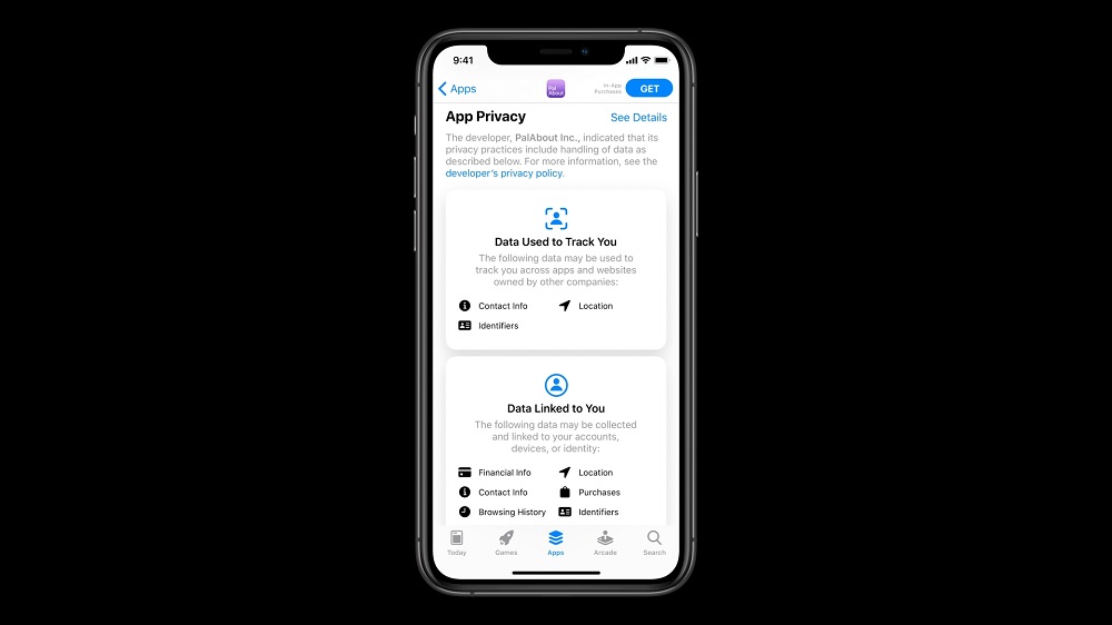 Vereenvoudigde iOS 14-privacy op de telefoon