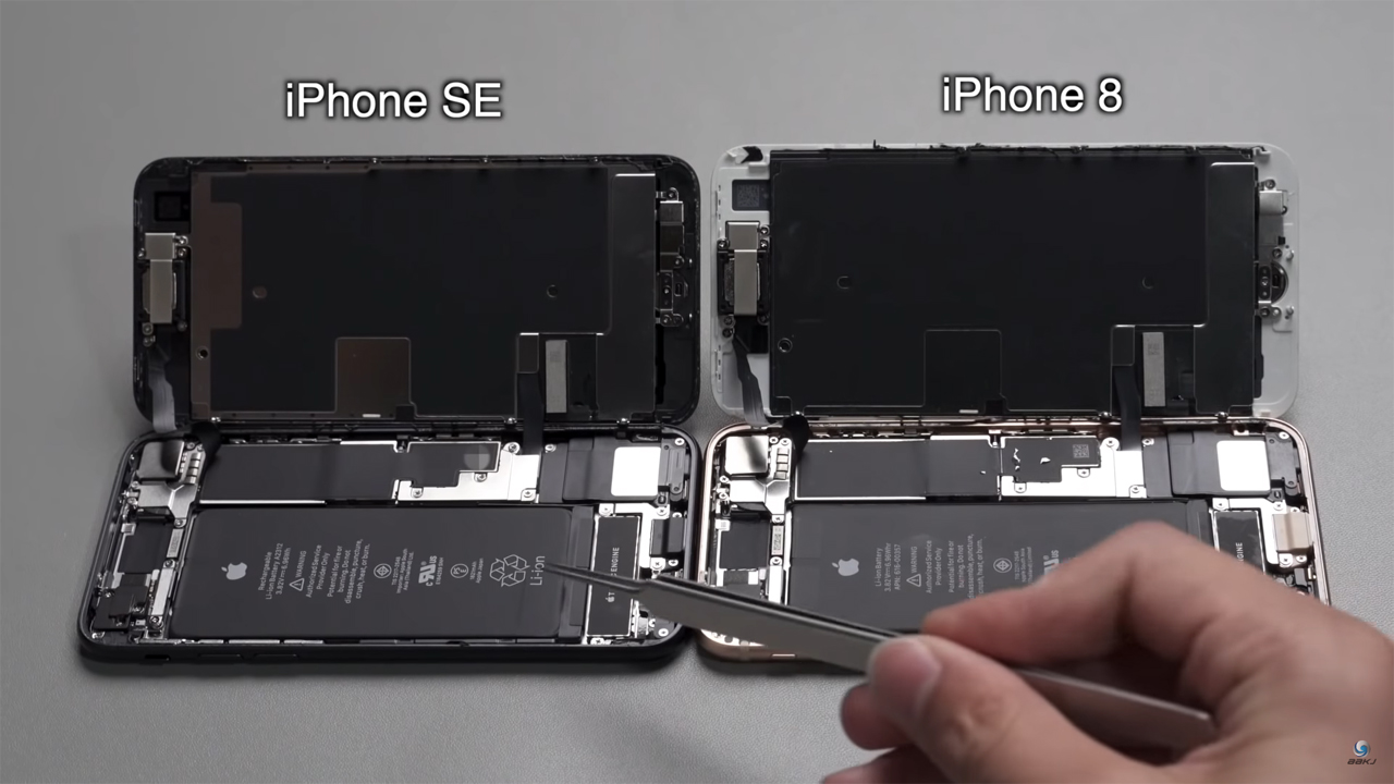 Algunas partes del iPhone SE de segunda generación son intercambiables con el iPhone 8