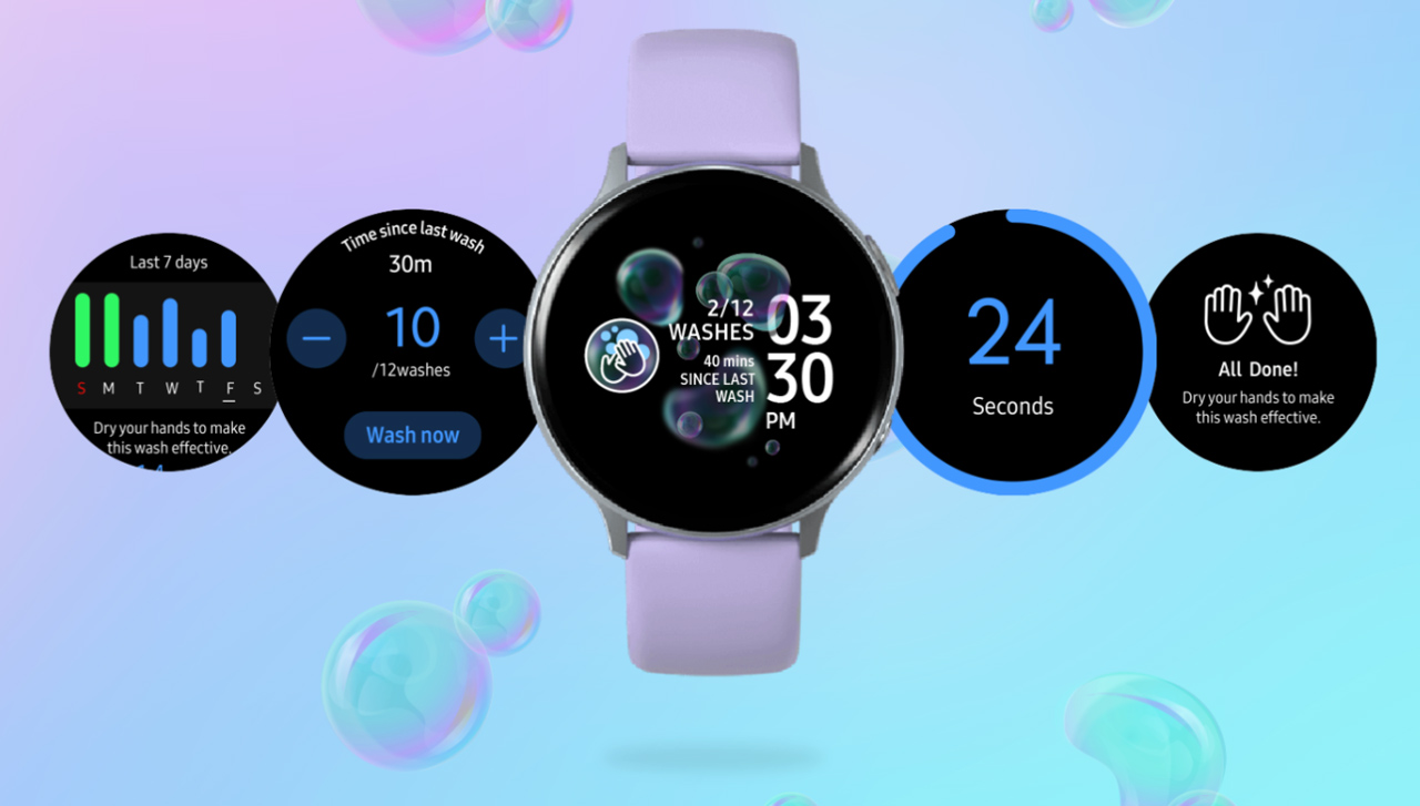Samsung presenta la aplicación Hand Wash para los relojes inteligentes Galaxy
