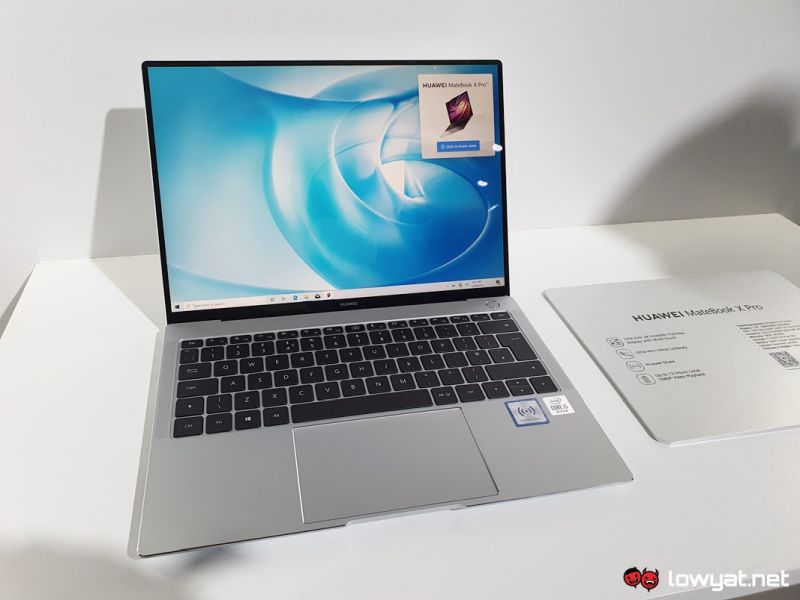Huawei MateBook X Pro recibe una actualización: ahora viene con chip Intel Core de décima generación