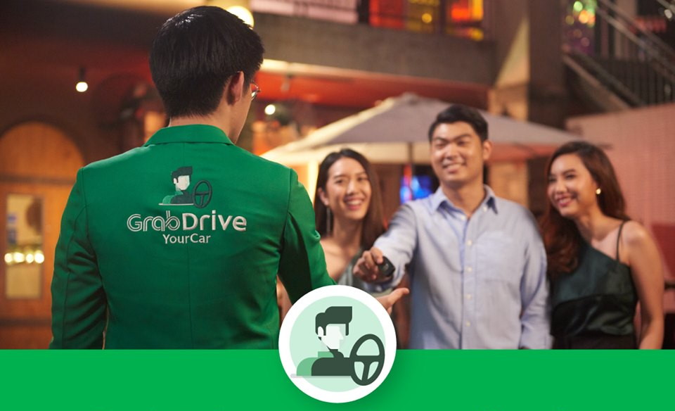 Grab Thailand ofrece un servicio que permite que otras personas conduzcan su automóvil