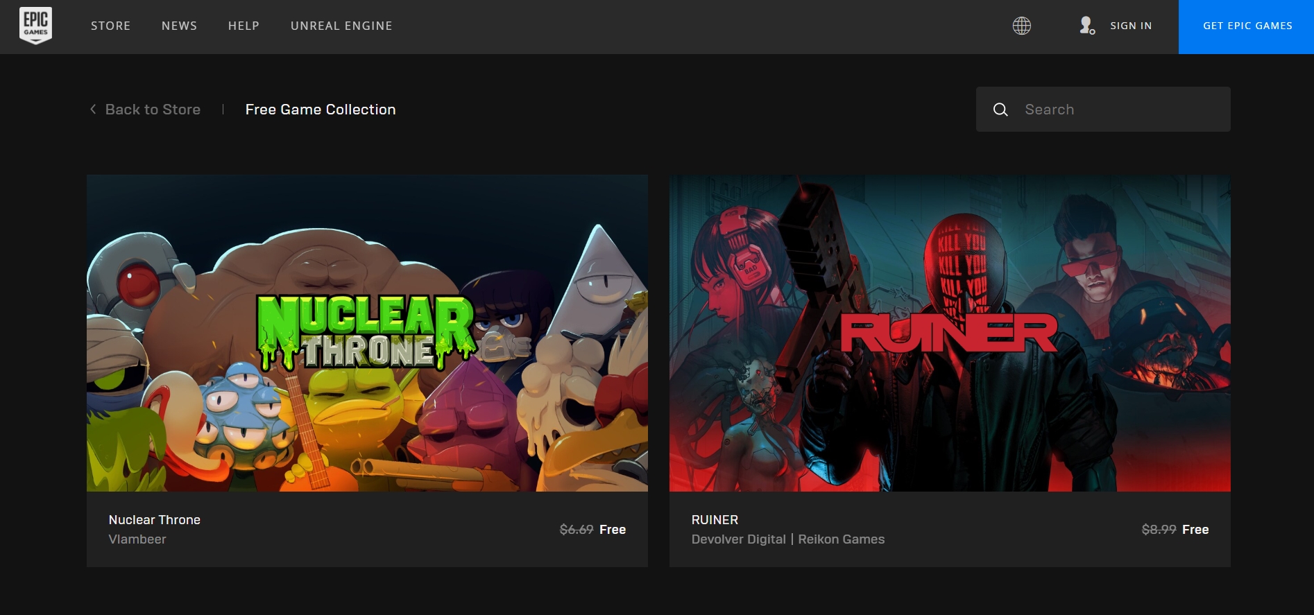 Nuclear Throne y RUINER son gratuitos en Epic Games Store hasta el 14 de noviembre