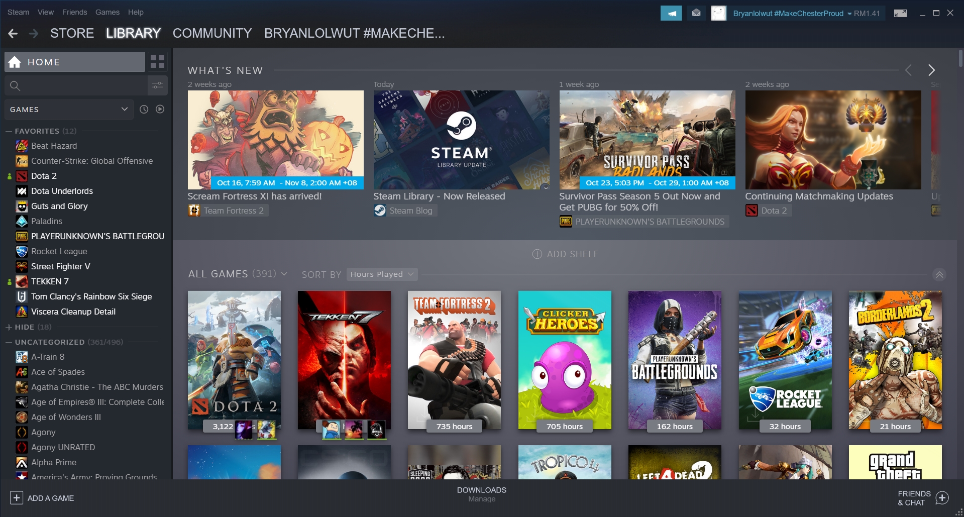 El rediseño de la biblioteca de Steam comienza a funcionar;  Incluye categorías personalizadas, nuevo diseño